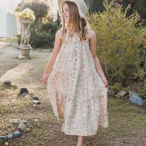 Rylee and Cru Dragonfly Tiered Maxi Dress 2-3y NWT